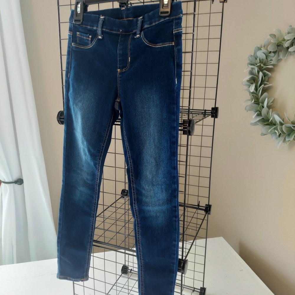 Girls (7/8) pull-on denim jeggings